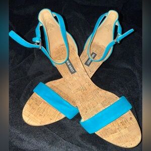 Nine West Blue Sandals with Minimalist Design